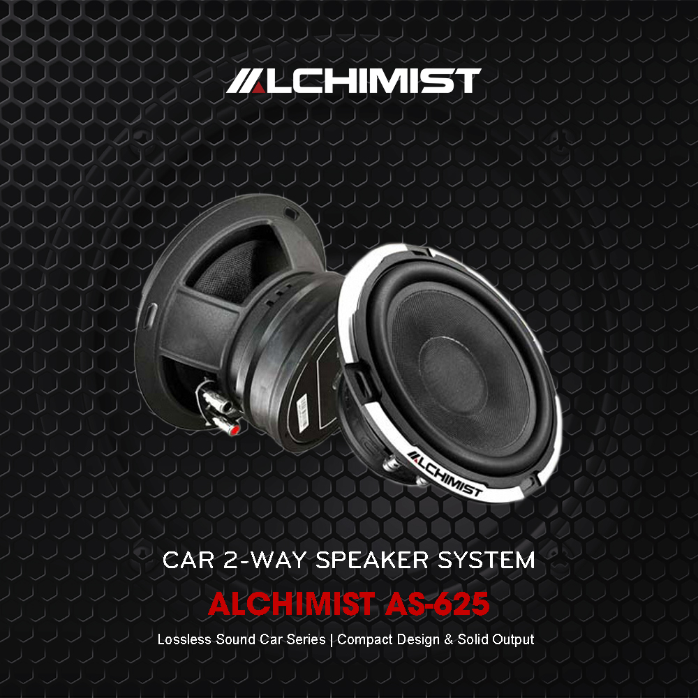 Alchimist AS-625 car audio speaker system 2-way component speaker